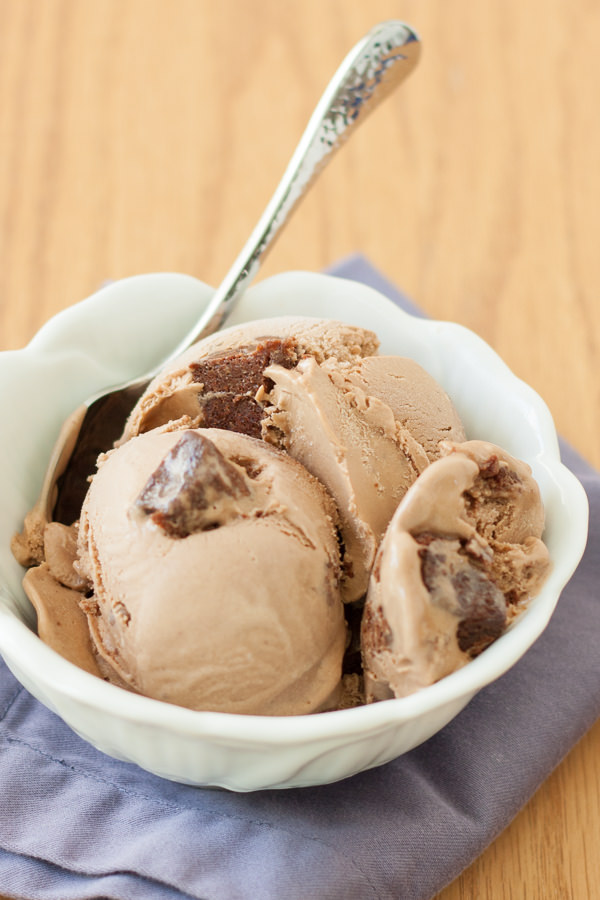 Milk Chocolate Ice Cream with Brownie Bites Kristine's Kitchen