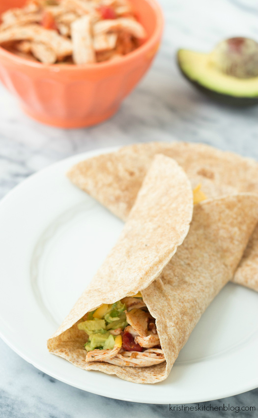 3Ingredient Slow Cooker Taco Chicken Kristine's Kitchen