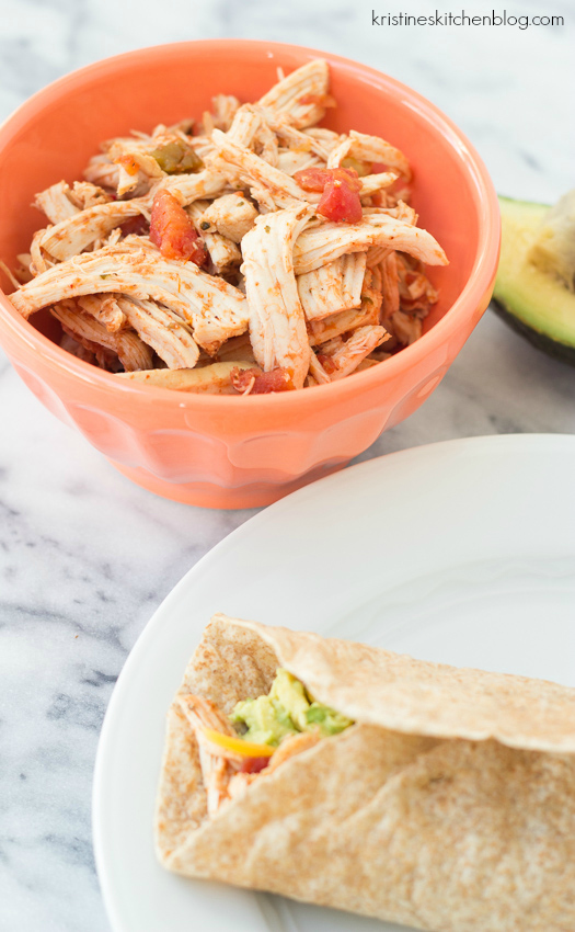 3Ingredient Slow Cooker Taco Chicken Kristine's Kitchen