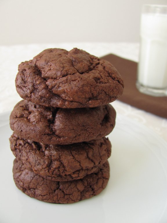Thick and Chewy Triple Chocolate Cookies - Kristine's Kitchen