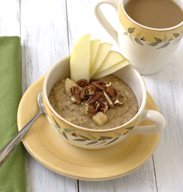 Overnight Apple Cinnamon Steel Cut Oats - Kristine's Kitchen