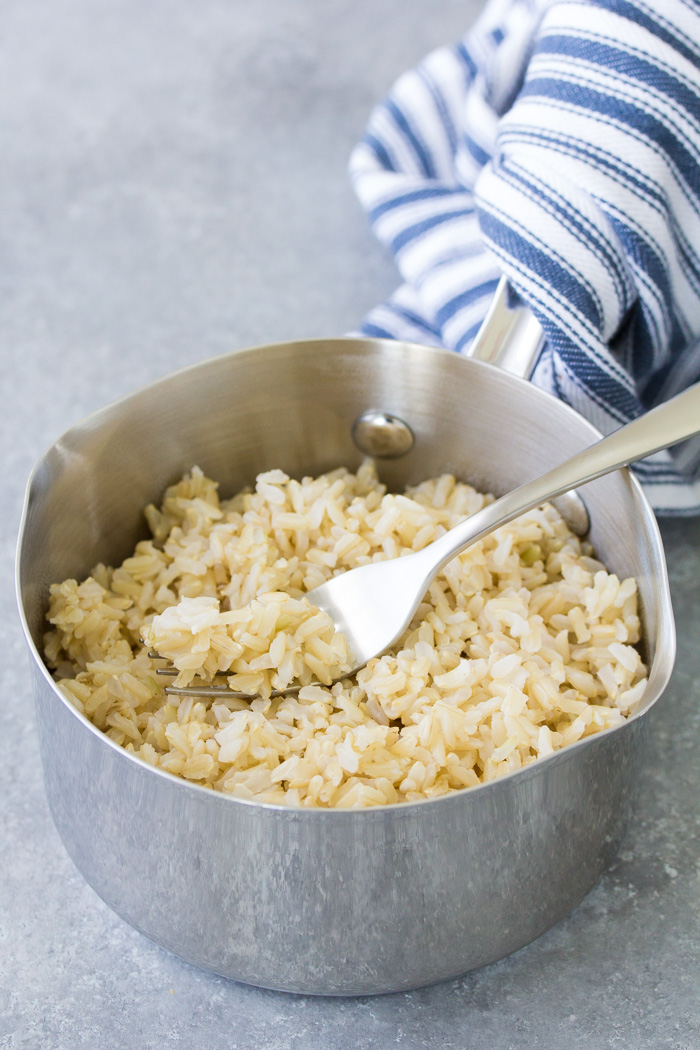 How To Cook Brown Rice - Perfect Fluffy Brown Rice!