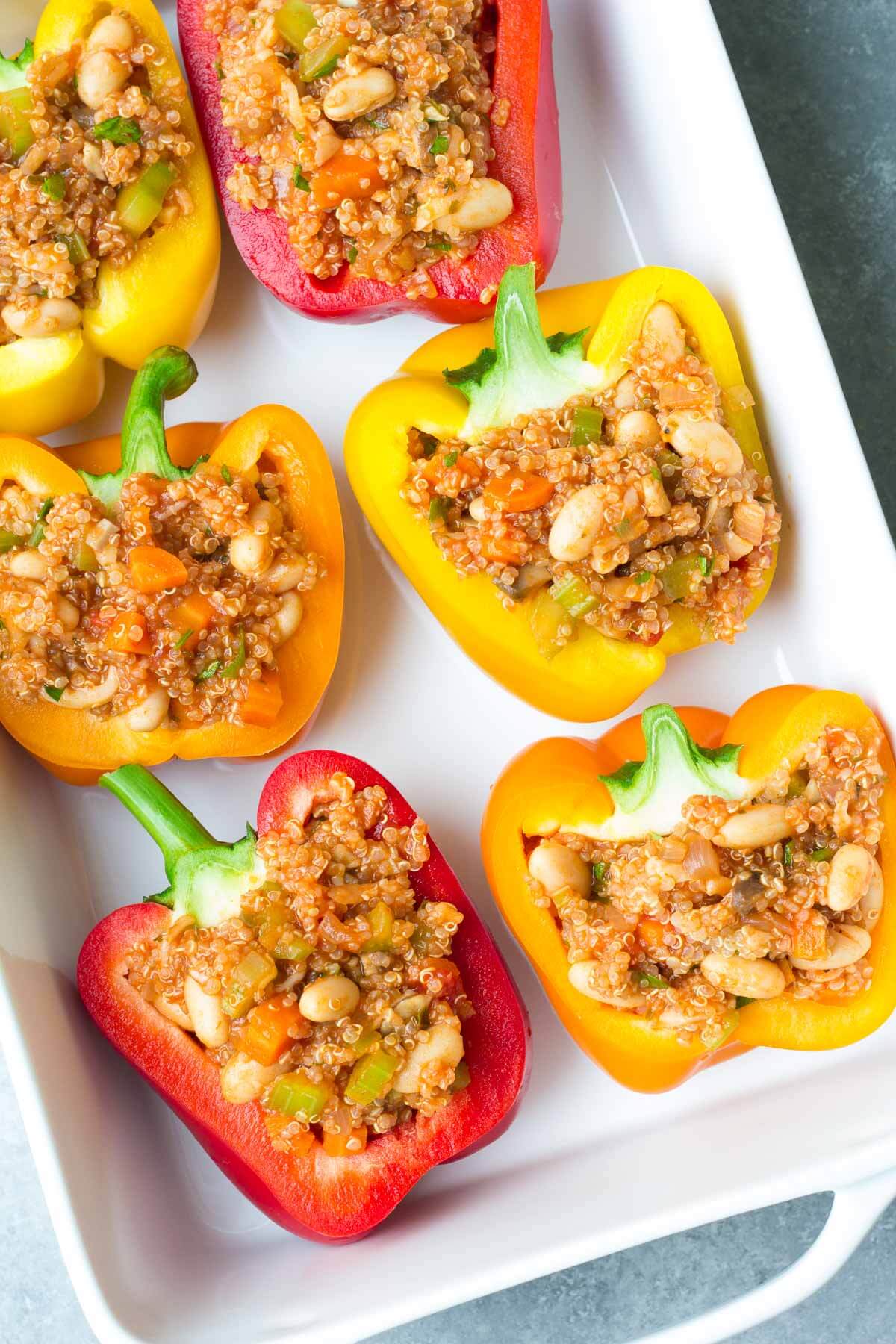 Quinoa Stuffed Peppers Kristine's Kitchen