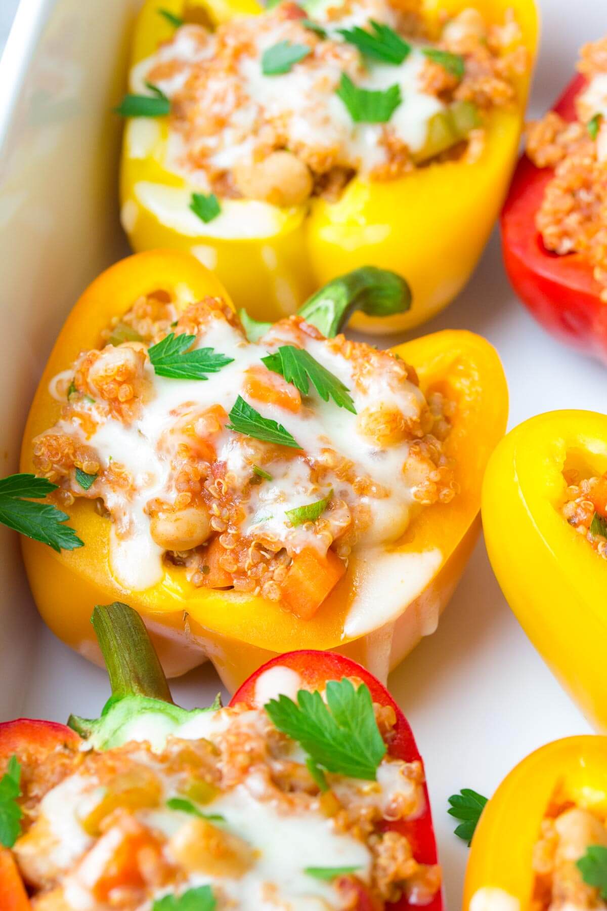 Quinoa Stuffed Peppers - Kristine's Kitchen