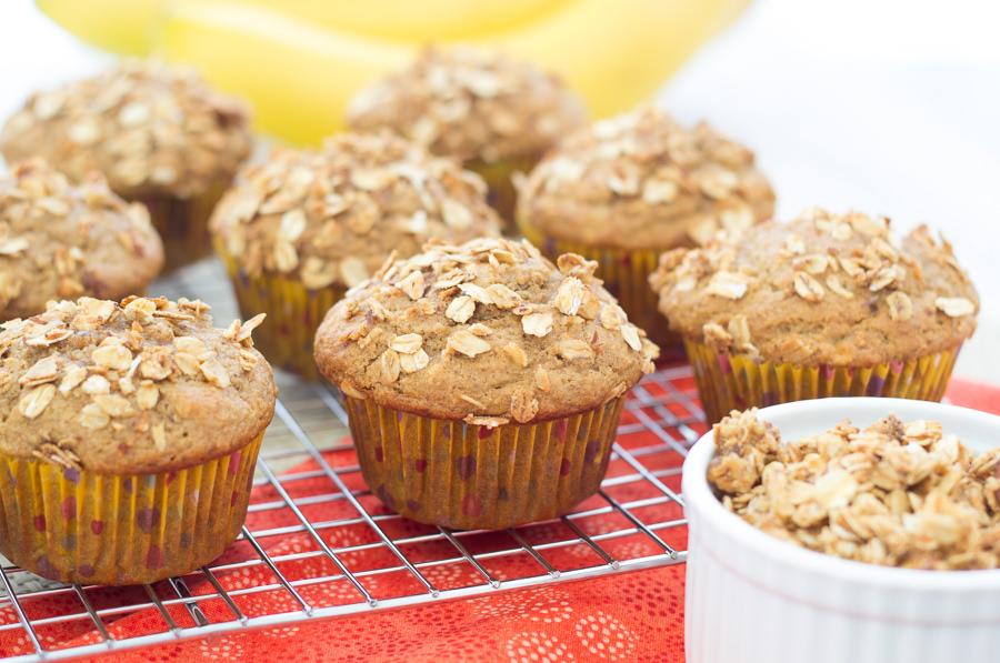 Granola Crunch Banana Muffins