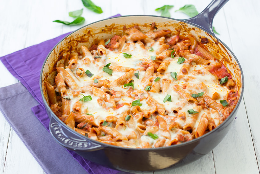 Skillet Baked Penne - Kristine's Kitchen