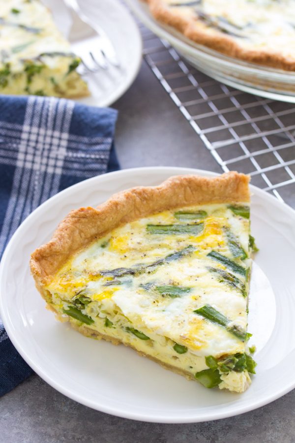 Asparagus Quiche with Goat Cheese