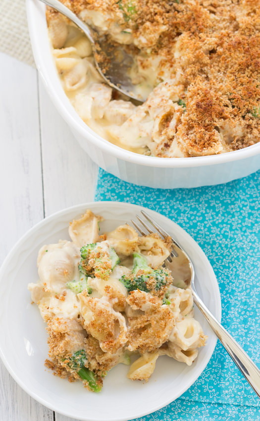 Cheesy Shells with Broccoli and Chicken