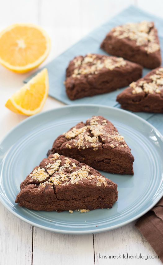 Double ChocolateOrange Scones  Kristines Kitchen