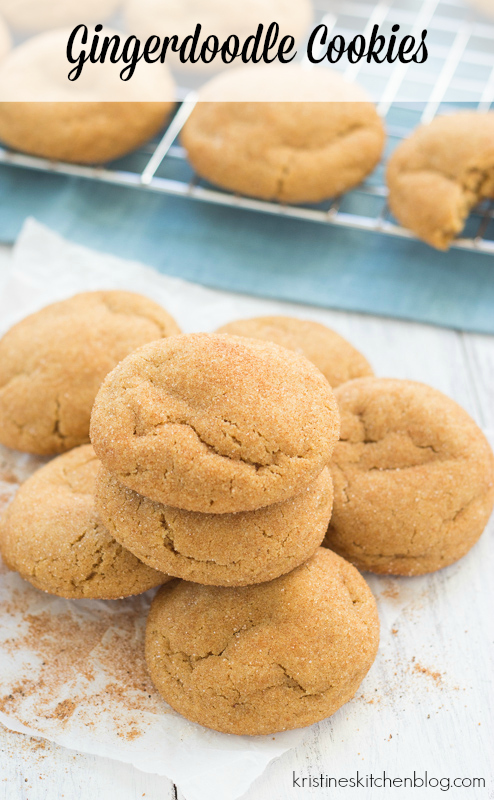The BEST soft, chewy Gingerdoodle Cookies! #holiday | Kristine's Kitchen