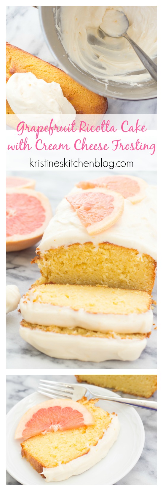 Grapefruit Ricotta Cake with Cream Cheese Frosting Kristine's Kitchen