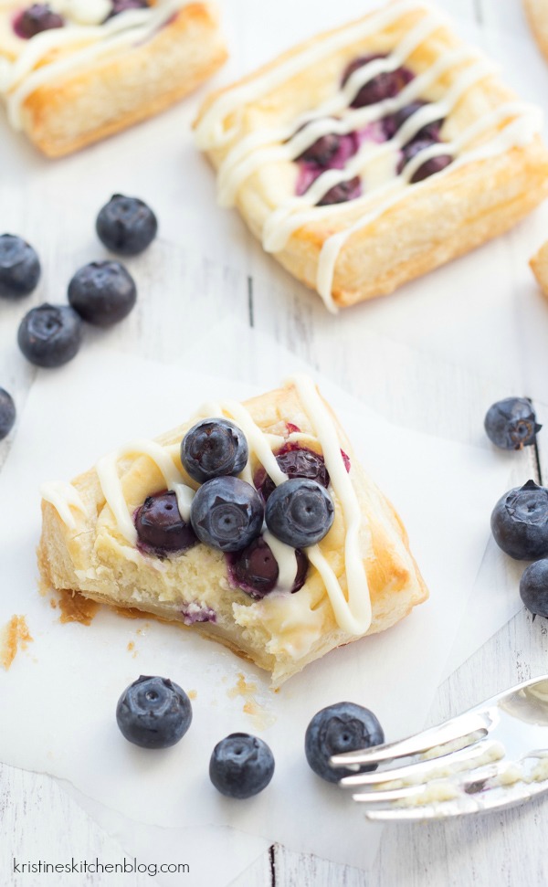 Blueberry Cream Cheese Danish - Kristine's Kitchen