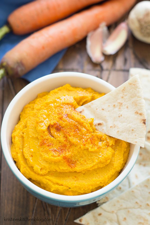 Roasted Carrot and Garlic Hummus