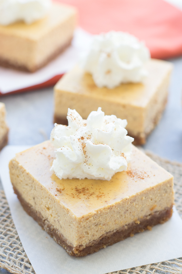 Pumpkin Cheesecake Bars