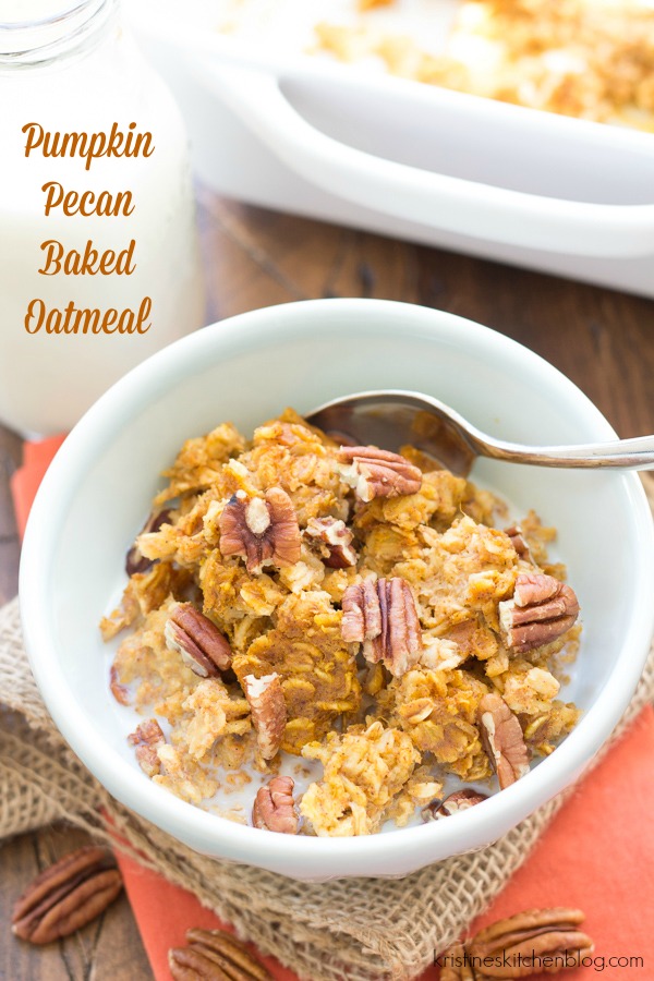 Pumpkin Baked Oatmeal