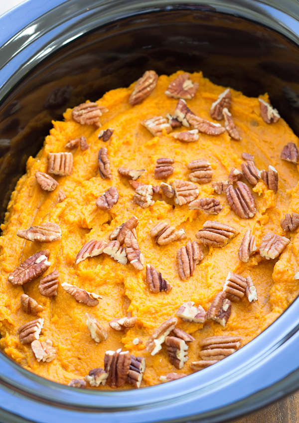 Healthy Slow Cooker Sweet Potato Casserole