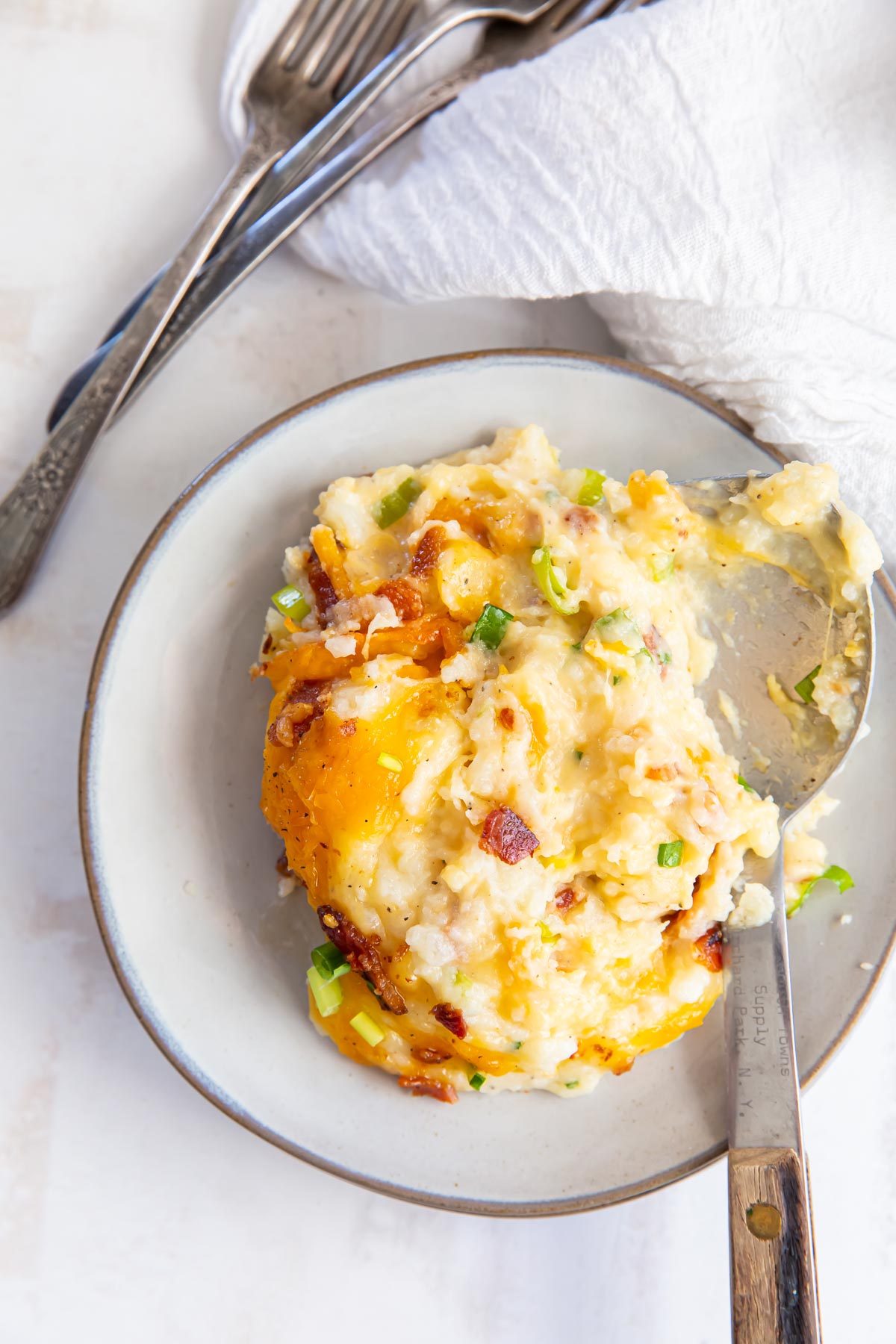 Twice Baked Potato Casserole (with Bacon!) - Kristine's Kitchen