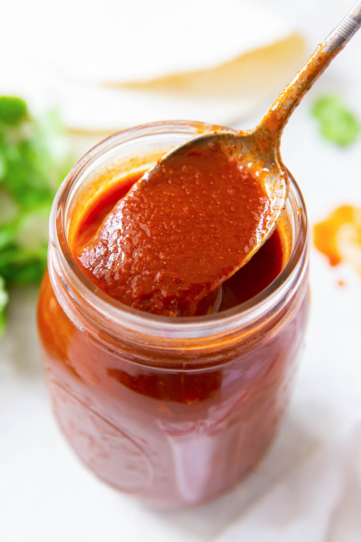 5 Minute Blender Enchilada Sauce Recipe - Pinch of Yum