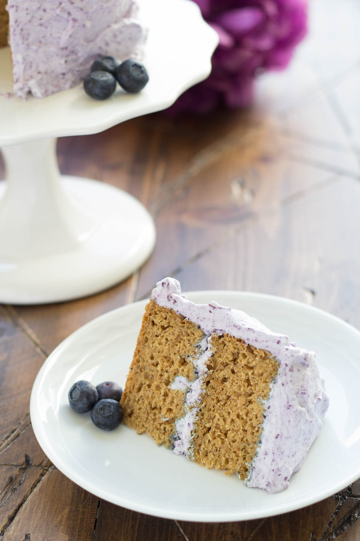 Healthier Smash Cake Recipe {Hannah's Purple Polka Dot 1st Birthday Party}