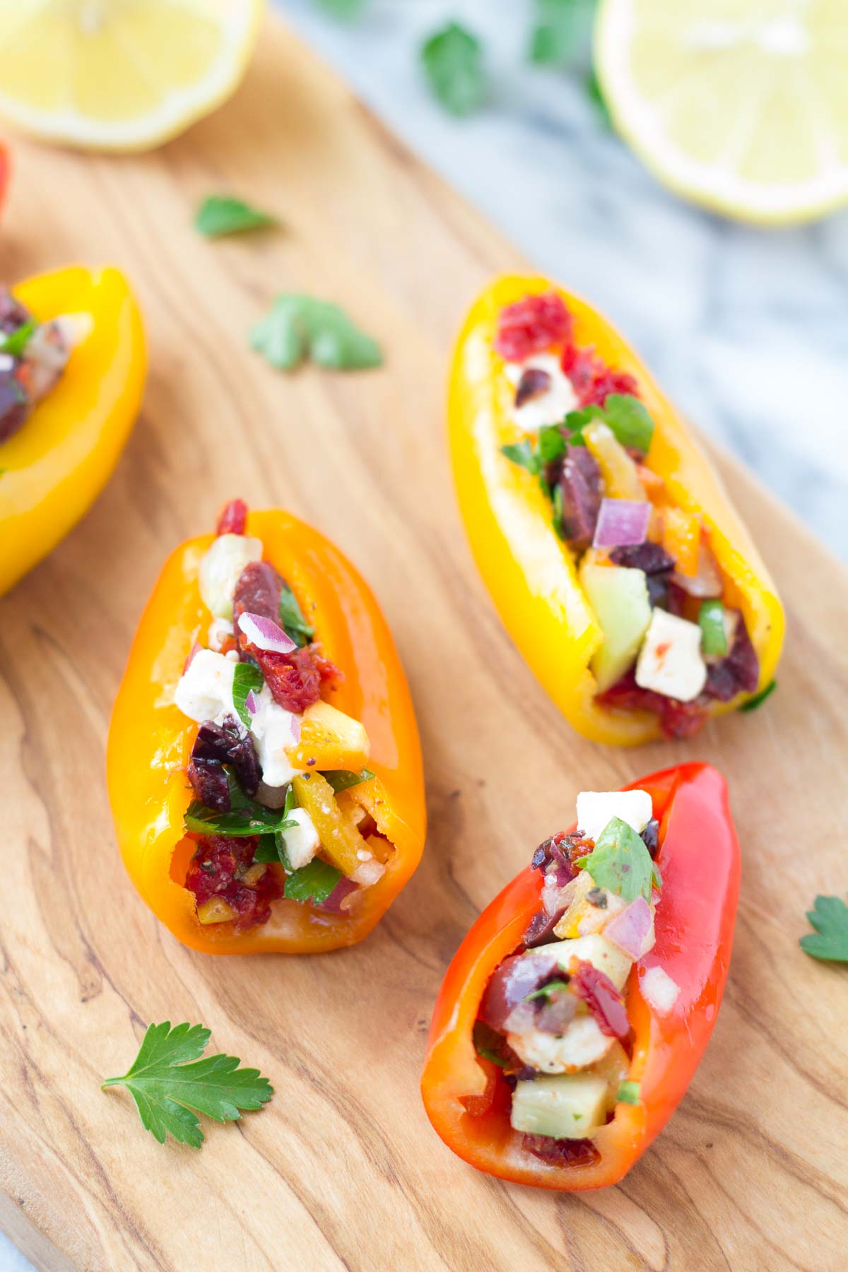 Mediterranean Stuffed Mini Peppers