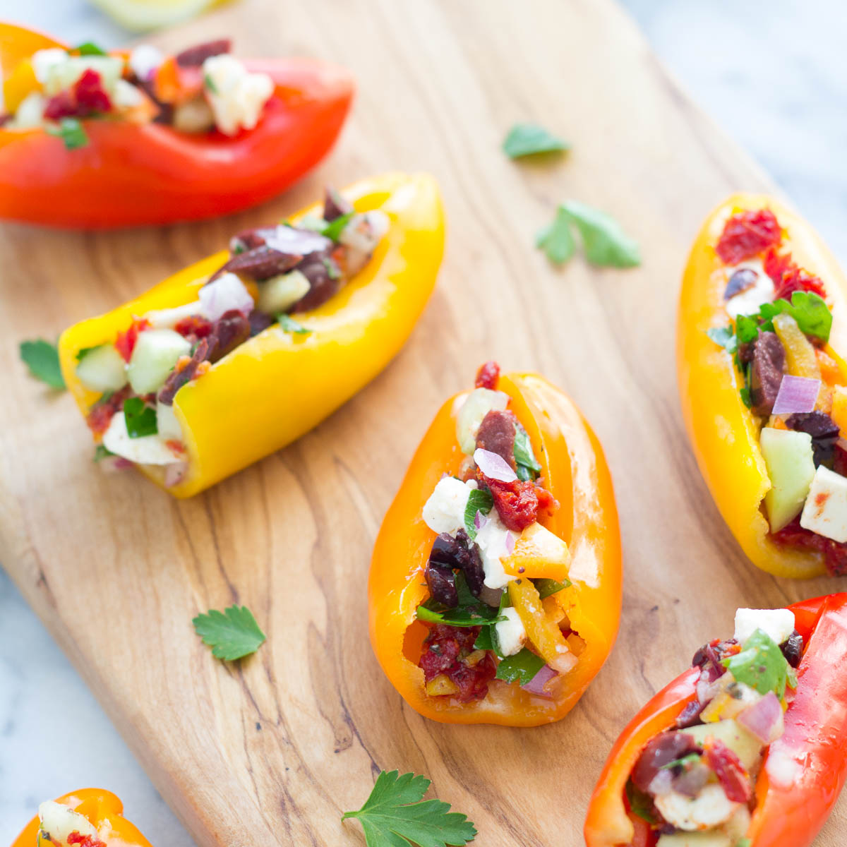 Mediterranean Stuffed Mini Peppers