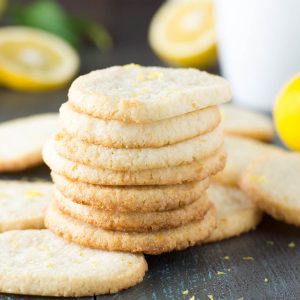 Lemon Almond Flour Shortbread Cookies-image