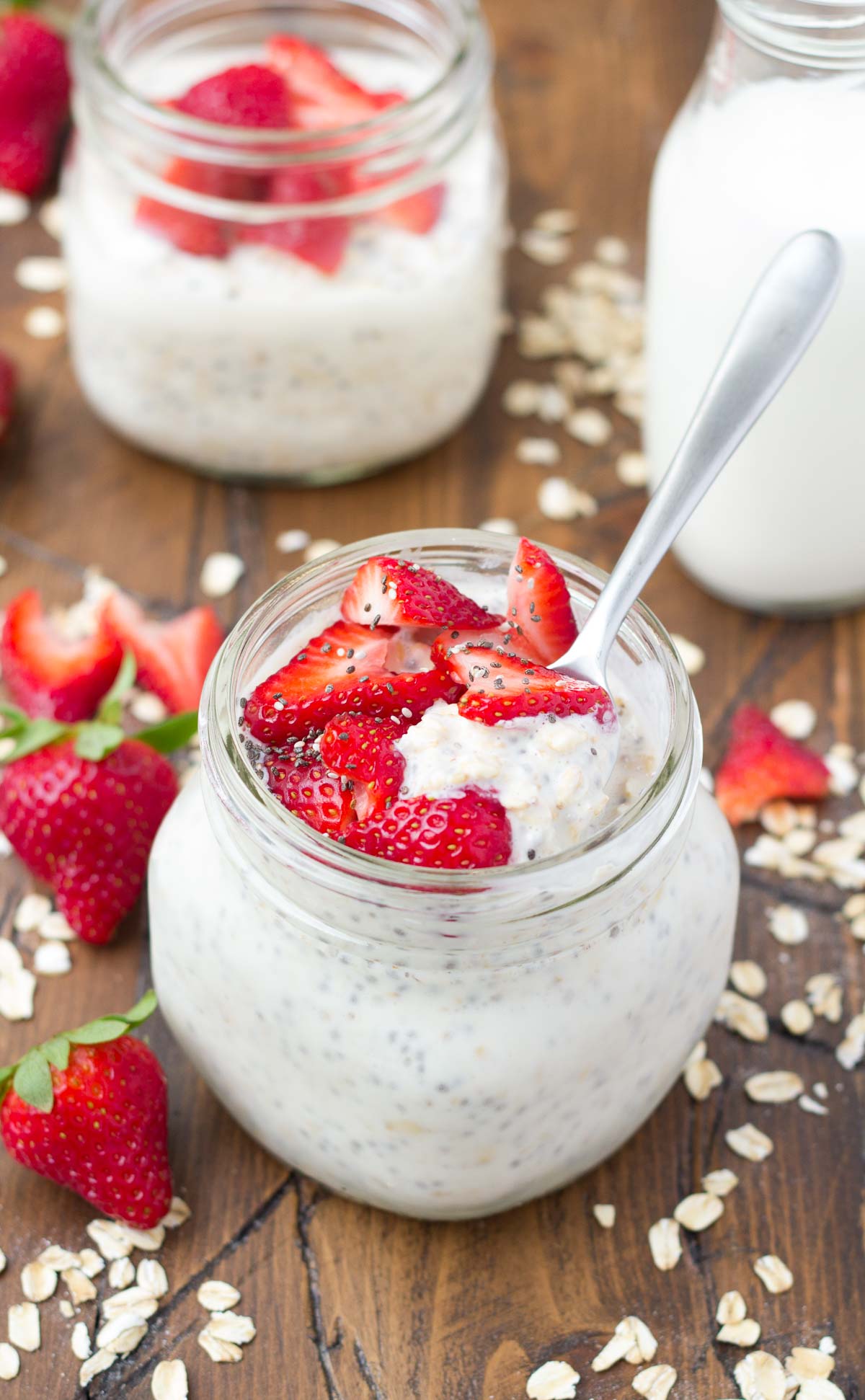 Strawberry Overnight Oats Recipe - Belle of the Kitchen