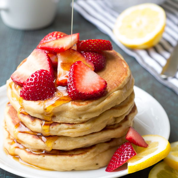 Lemon Greek Yogurt Pancakes Kristine's Kitchen