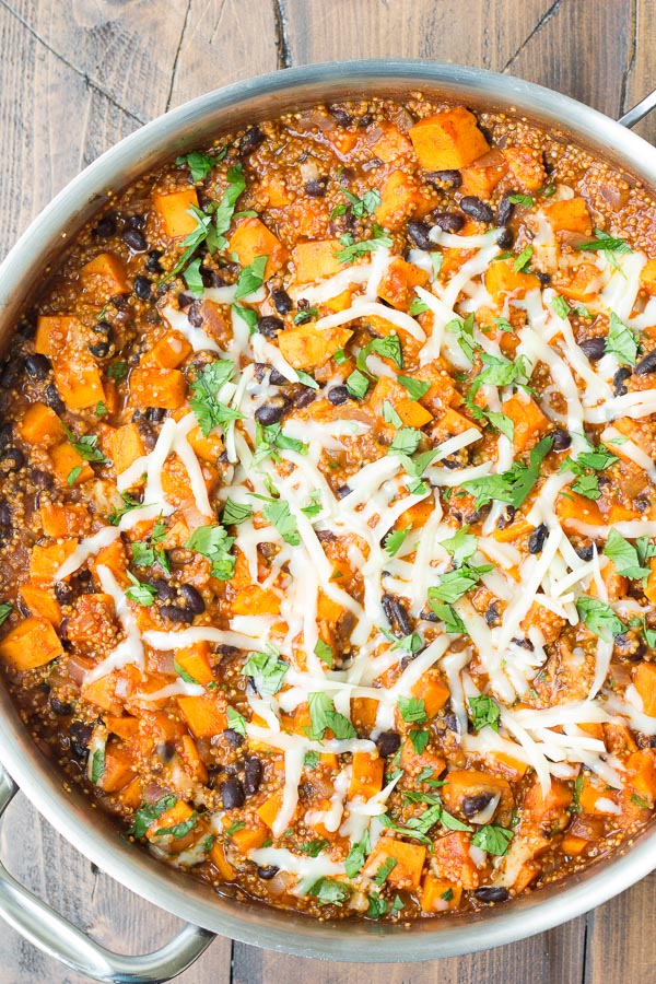 Mexican Quinoa and Sweet Potato Skillet - Kristine's Kitchen