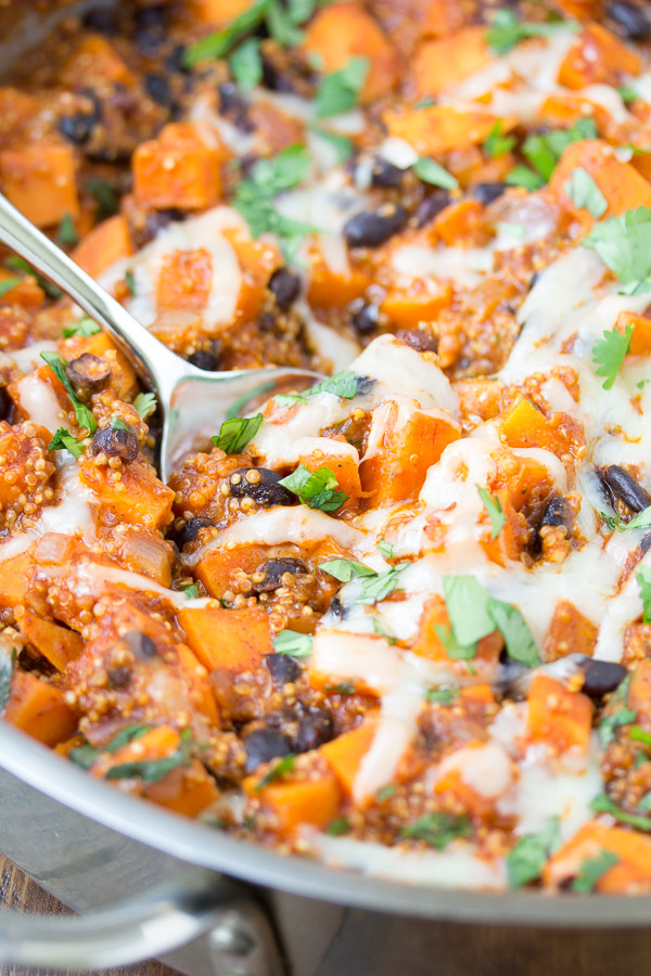 Mexican Quinoa and Sweet Potato Skillet - Kristine's Kitchen