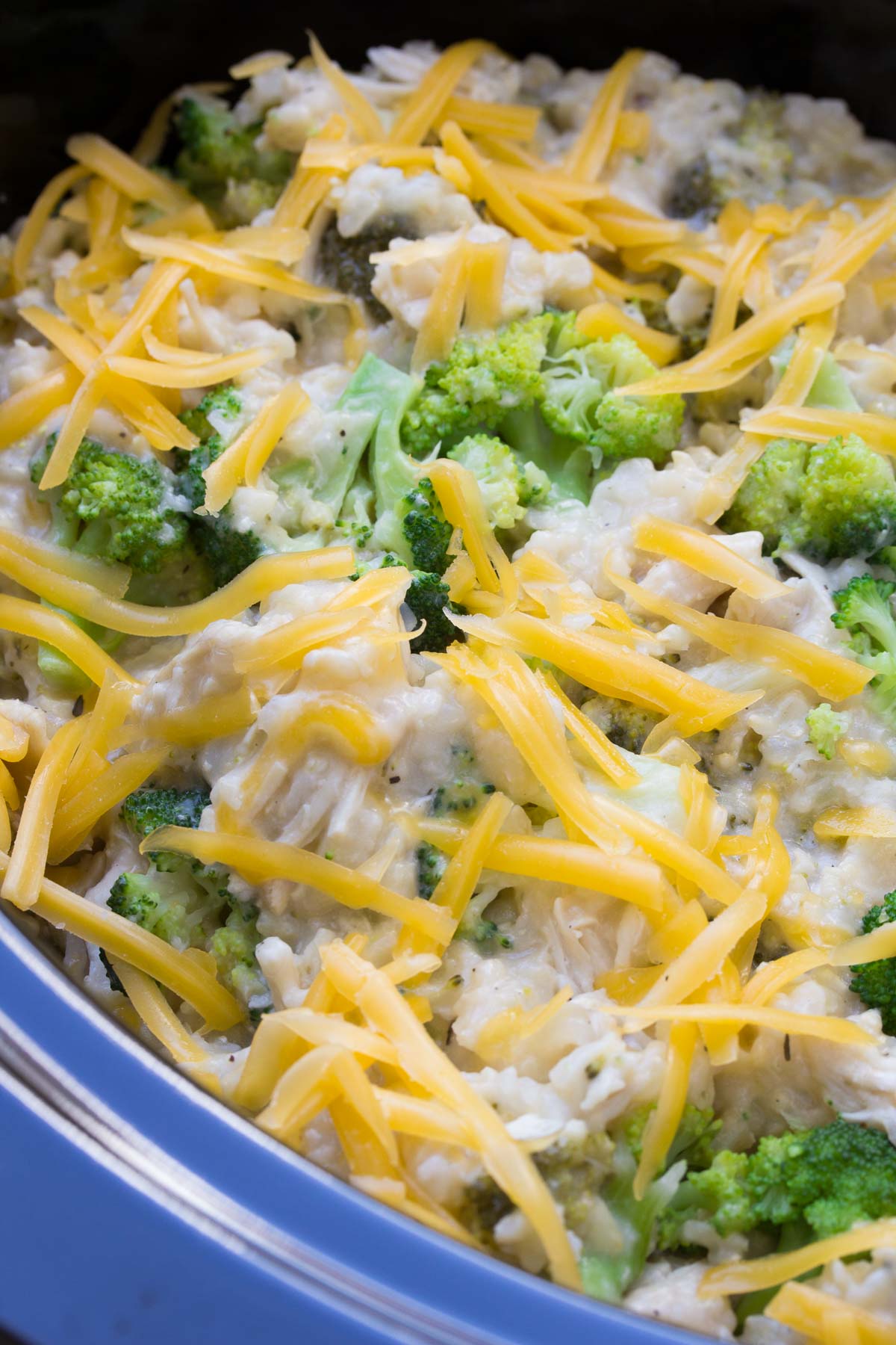 Slow Cooker Chicken, Broccoli and Rice Casserole - Kristine's Kitchen