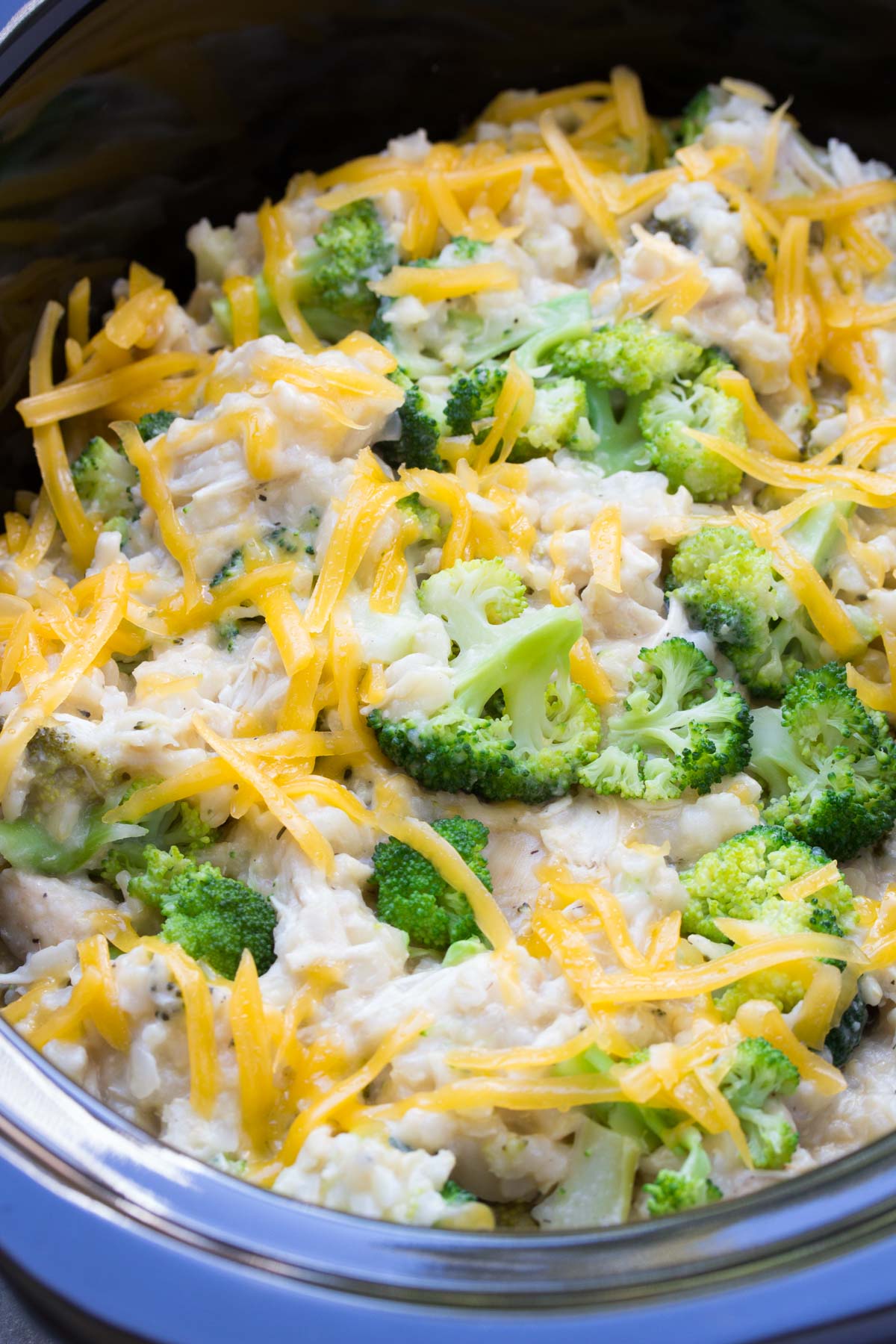 Slow Cooker Chicken, Broccoli and Rice Casserole - Kristine's Kitchen