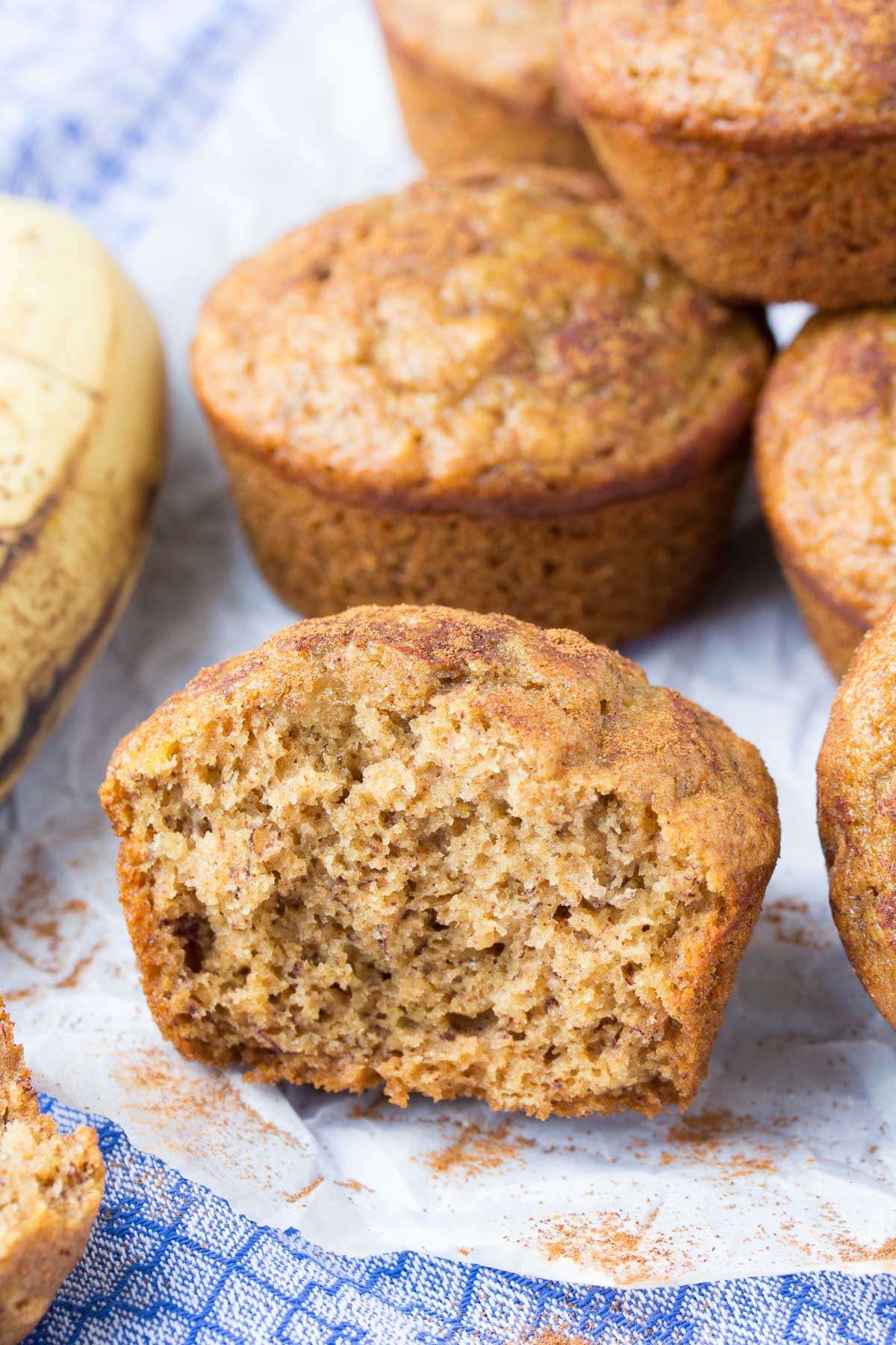 One Bowl Cinnamon Banana Muffins (Whole Wheat + Healthy) - Kristine's ...