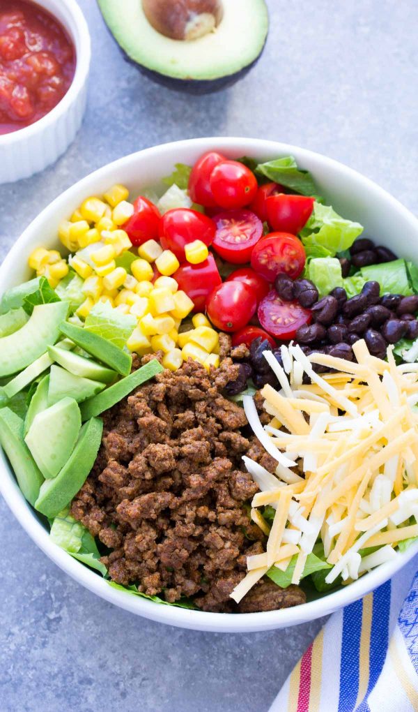 20 Minute Healthy Taco Salad