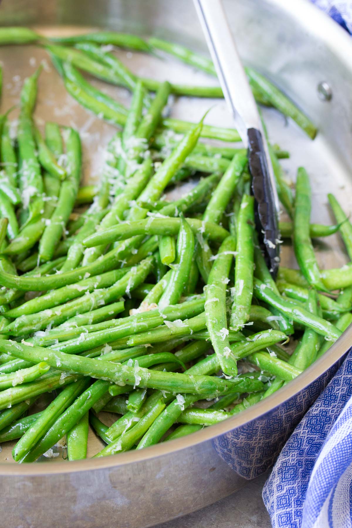 Skillet Parmesan Green Beans + Recipe Video