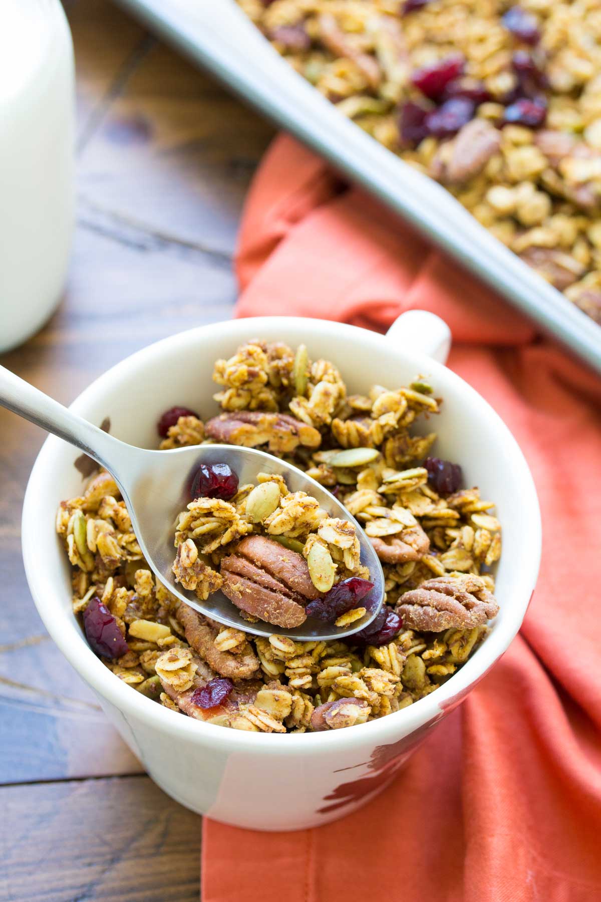 Pumpkin Spice Granola (One Bowl) - Kristine's Kitchen