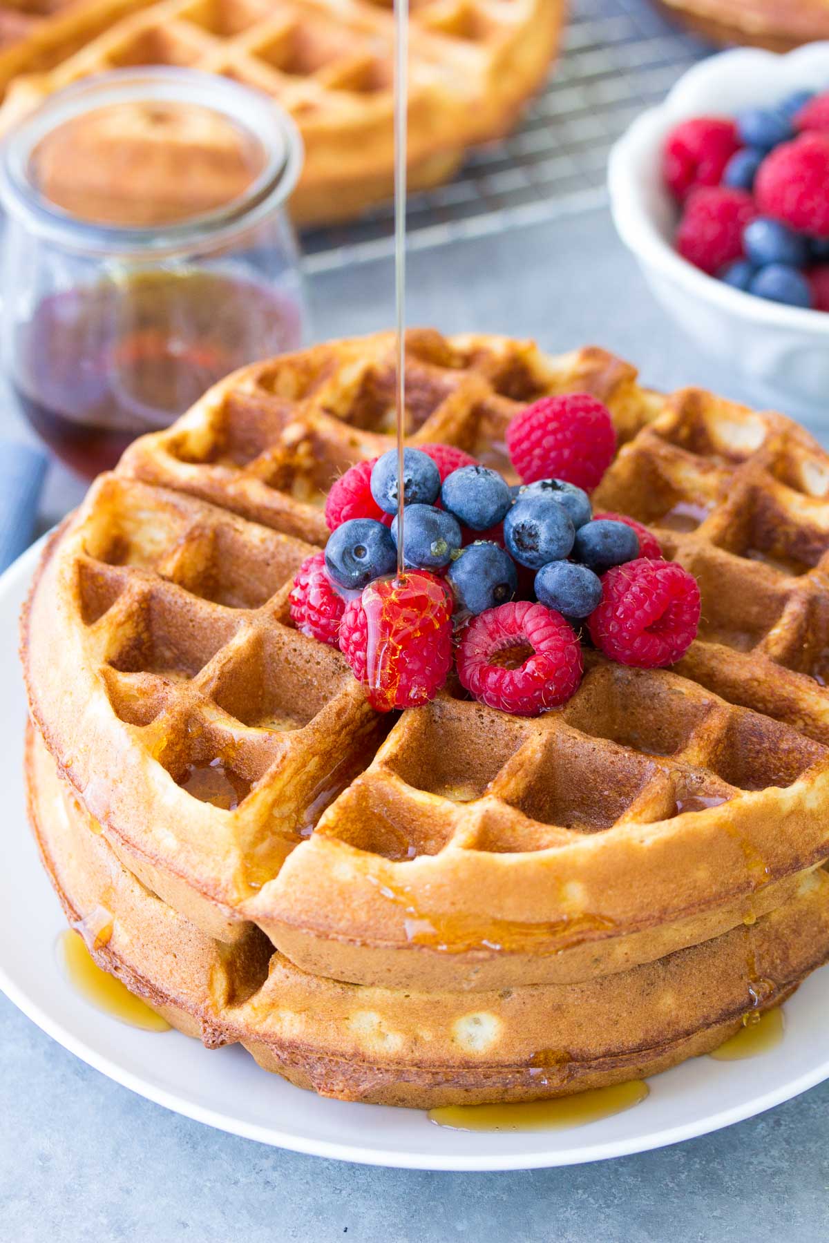 Waffle Recipe Best Easy Homemade Waffles