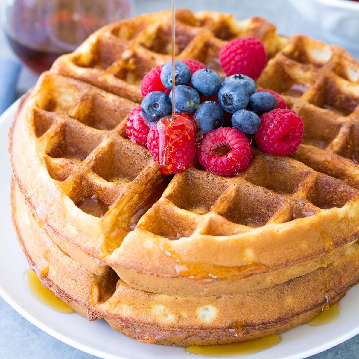 Banana Flour And Steel Cut Oat Flour Waffles - Chocolate ...