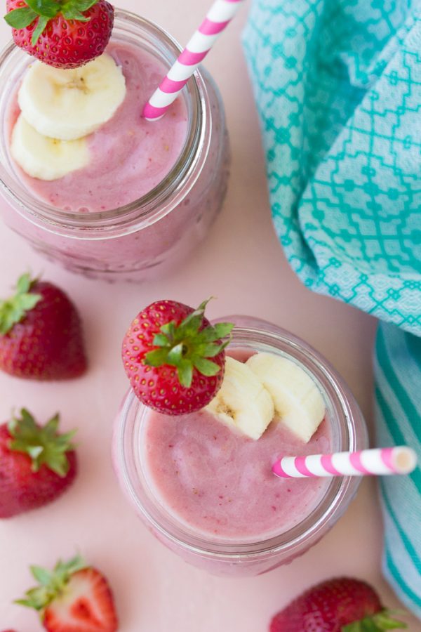 Healthy Strawberry Banana Smoothie