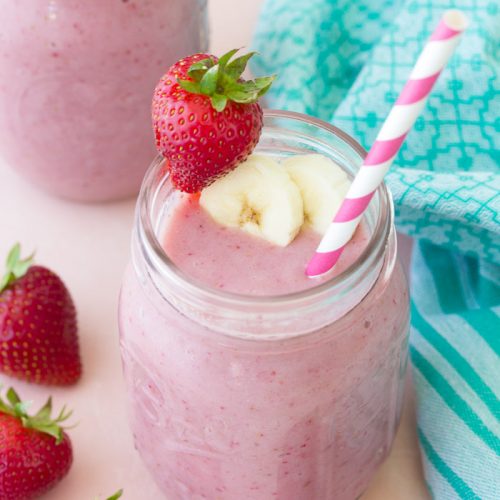 Healthy Strawberry Banana Smoothie