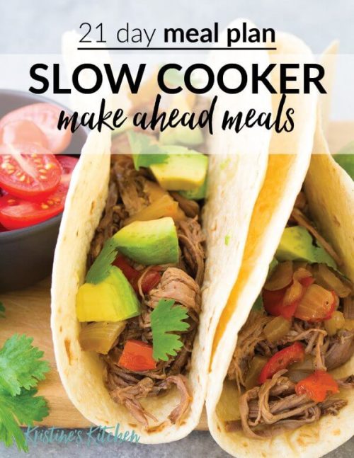 Slow Cooker Freezer Meal Plan