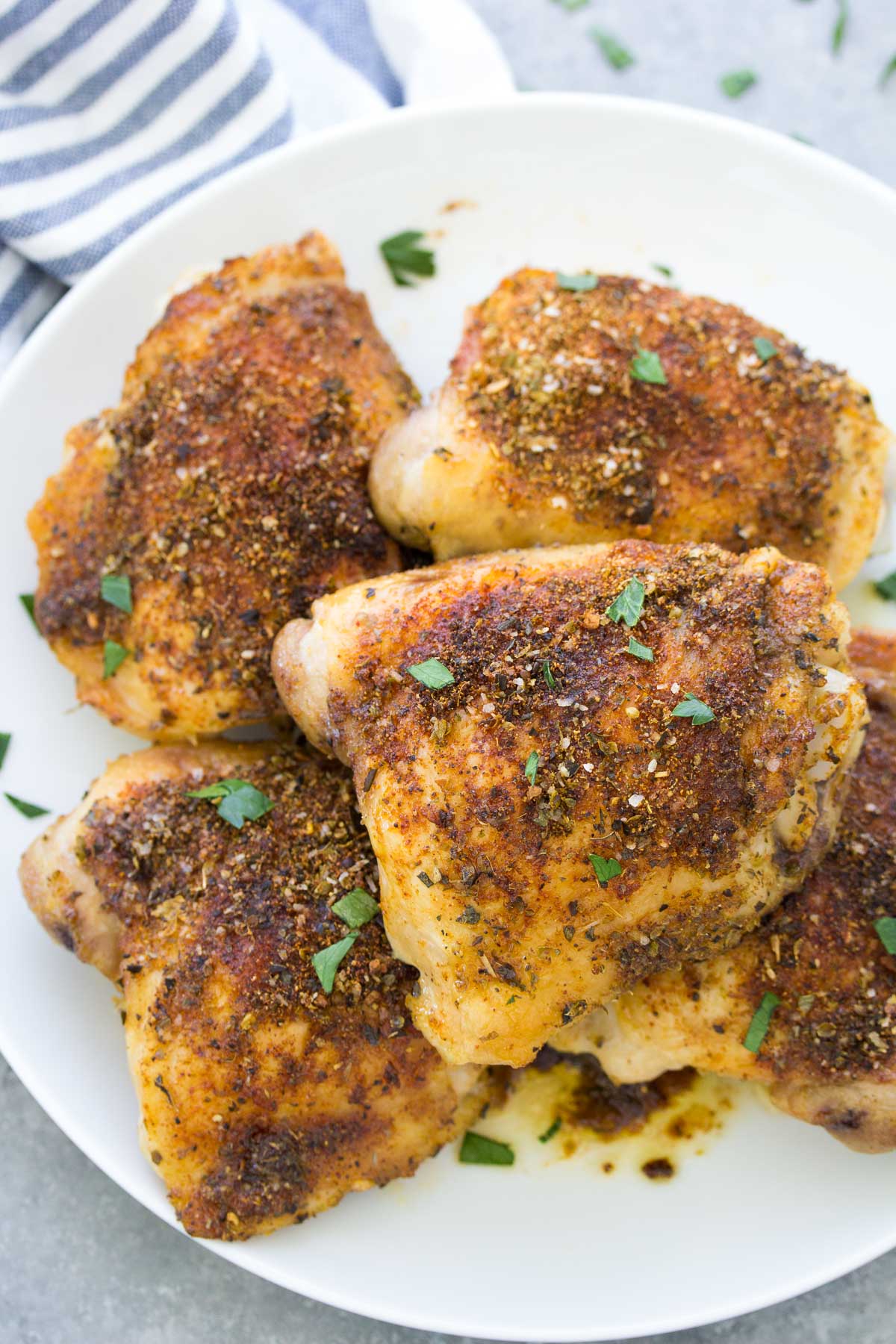 Best Baked Chicken Thighs - Crispy & Juicy!