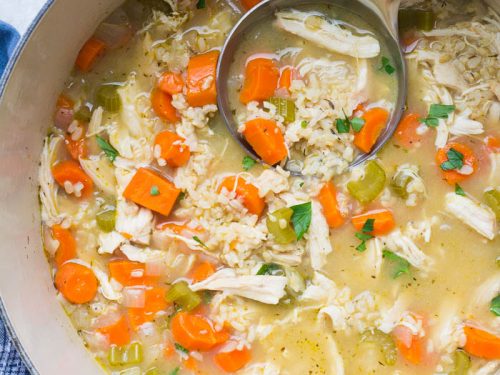 Homemade Chicken and Rice Soup