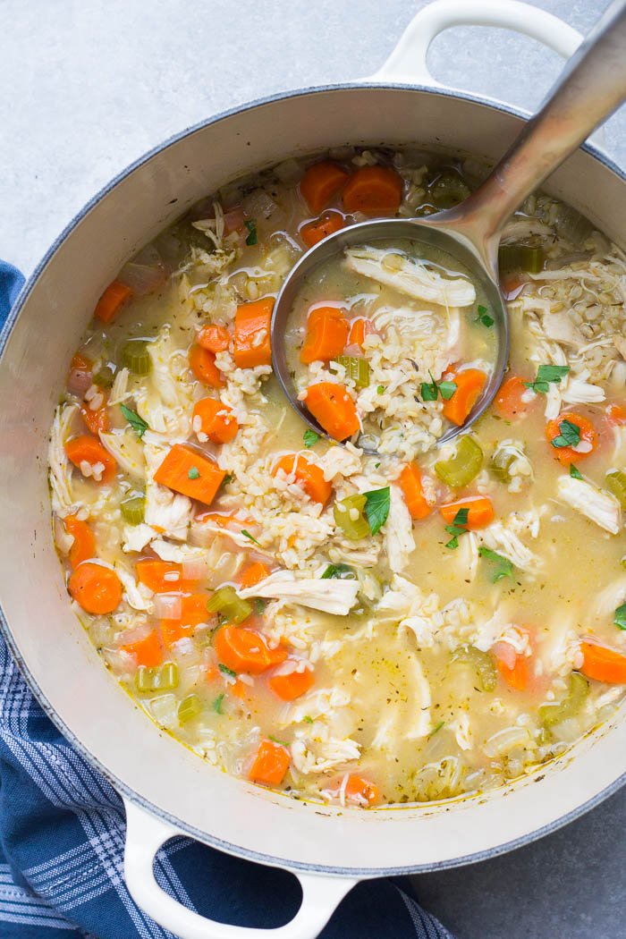 Chicken and Rice Soup - Kristine's Kitchen