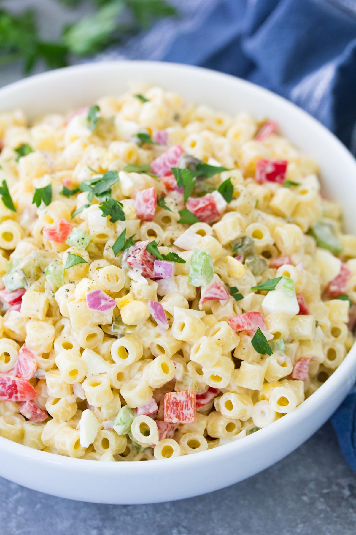 Classic Macaroni Salad Recipe - Kristine's Kitchen