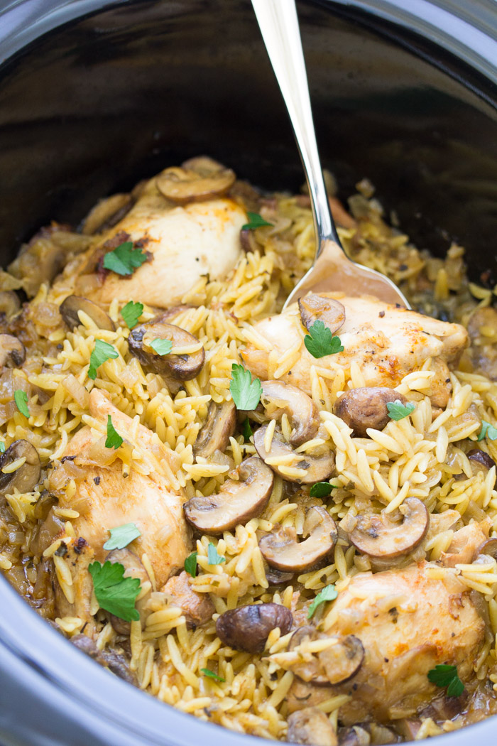 Is it safe to cook chicken in a crock pot Crockpot Chicken And Mushrooms Easy And Healthy Meal