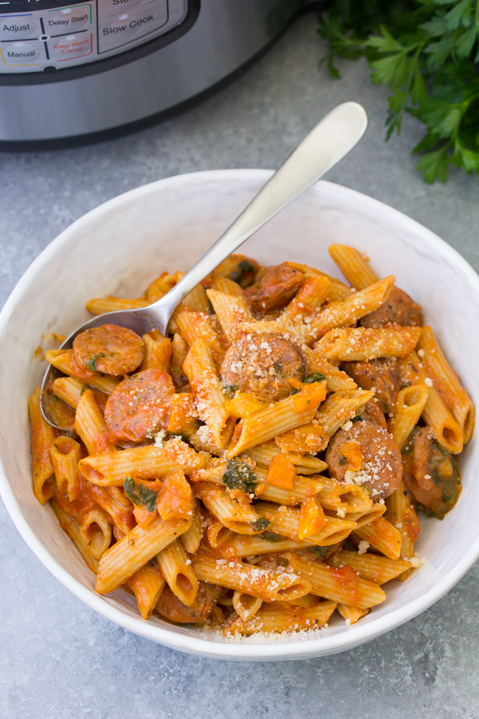 Instant Pot Pasta With Sausage - Kristine's Kitchen