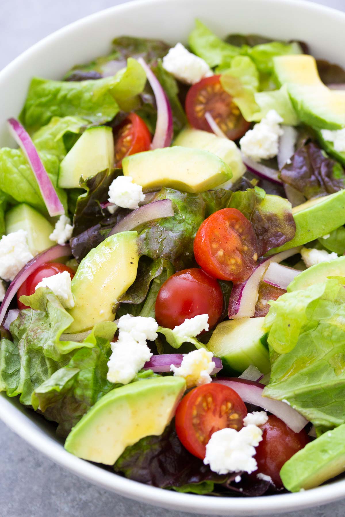 Simple Green Salad Recipe - Kristine's Kitchen