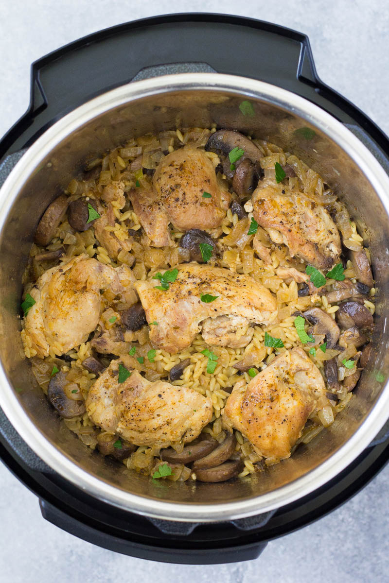 Instant Pot Chicken And Mushrooms - 30 Minute Meal!