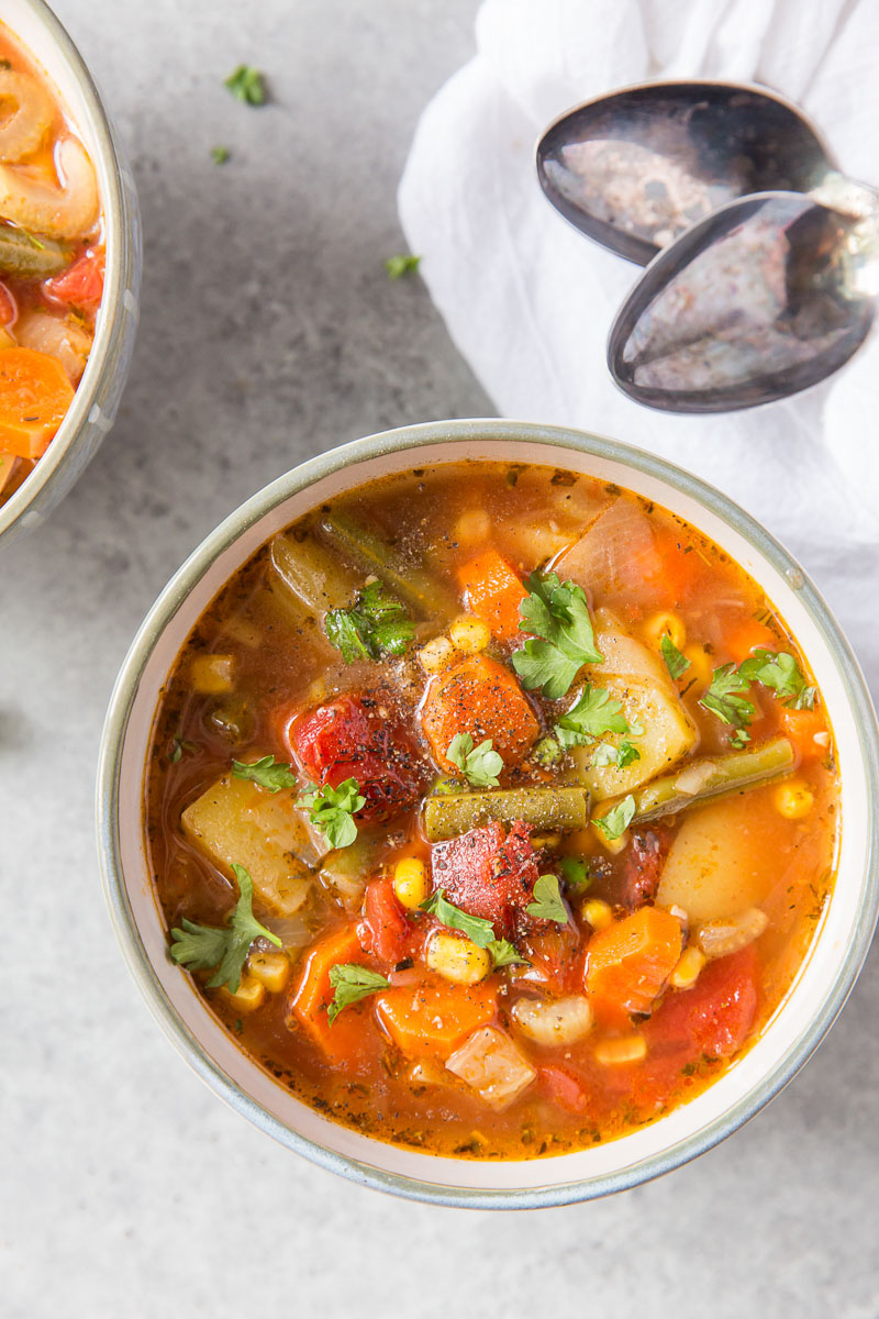 Instant Pot Vegetable Soup - Healthy & Flavorful!